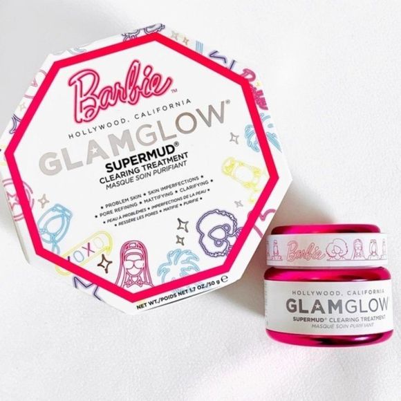 GlamGlow x Barbie SUPERMUD Clearing Treatment Mask 50g - Picture 1 of 8